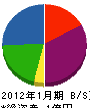 寺田 貸借対照表 2012年1月期