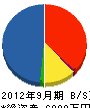 丸清渡辺土建 貸借対照表 2012年9月期