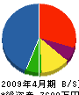 ミヤケ建設 貸借対照表 2009年4月期