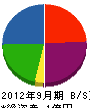 武田建設工業 貸借対照表 2012年9月期