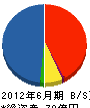 佐藤製線販売 貸借対照表 2012年6月期