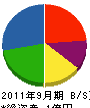 千葉正工務店 貸借対照表 2011年9月期