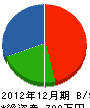岩枝電気工務店 貸借対照表 2012年12月期