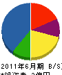 渡辺技工 貸借対照表 2011年6月期