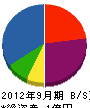 相川建設 貸借対照表 2012年9月期