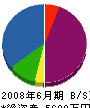 簗瀬組 貸借対照表 2008年6月期