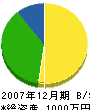 直井工務店 貸借対照表 2007年12月期
