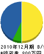 田島建具 貸借対照表 2010年12月期