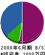 関野造園 貸借対照表 2008年6月期