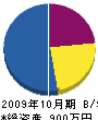坂田設備 貸借対照表 2009年10月期