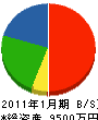 相沢建設 貸借対照表 2011年1月期