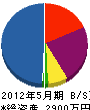 武田建設 貸借対照表 2012年5月期