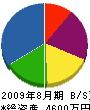堀田工務店 貸借対照表 2009年8月期