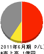 栃木県総合開発 損益計算書 2011年6月期