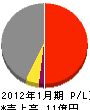 藤田鉄工所 損益計算書 2012年1月期