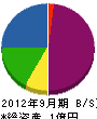 日本水工 貸借対照表 2012年9月期
