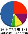 坂本建設 貸借対照表 2010年7月期