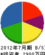 木村電気商会 貸借対照表 2012年7月期