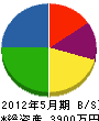 矢野目電設 貸借対照表 2012年5月期