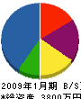 佐々木組 貸借対照表 2009年1月期