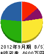 長野特建 貸借対照表 2012年9月期