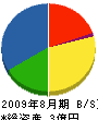 川島鉄工所 貸借対照表 2009年8月期
