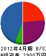 湘南新熱 貸借対照表 2012年4月期
