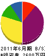 鶴岡ハクヨウ電機 貸借対照表 2011年6月期