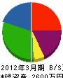柿澤建設 貸借対照表 2012年3月期
