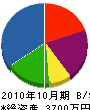 篠原設備 貸借対照表 2010年10月期