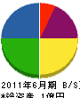 渡辺設備工業 貸借対照表 2011年6月期