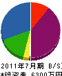 佐野組 貸借対照表 2011年7月期