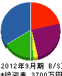 湘南電工 貸借対照表 2012年9月期