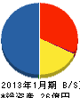 札幌大成機工 貸借対照表 2013年1月期