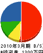 渡辺緑化園 貸借対照表 2010年3月期