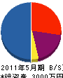アルファー沖縄 貸借対照表 2011年5月期