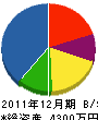北誠電工 貸借対照表 2011年12月期