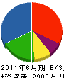 晃進電設 貸借対照表 2011年6月期