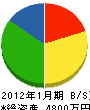 木村塗装店 貸借対照表 2012年1月期