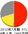 智井土木 損益計算書 2012年7月期