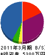 日本テクノ 貸借対照表 2011年3月期