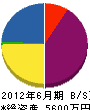 三川 貸借対照表 2012年6月期