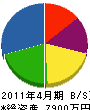 坂井管工業 貸借対照表 2011年4月期