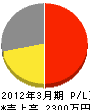 橋本組 損益計算書 2012年3月期