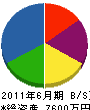 宮崎水道衛生商会 貸借対照表 2011年6月期