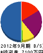 浜信工業 貸借対照表 2012年9月期