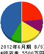 平田防水塗装工業 貸借対照表 2012年6月期