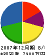 加藤工務店 貸借対照表 2007年12月期