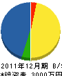 谷沢設備 貸借対照表 2011年12月期