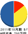 ライフライン湘南 貸借対照表 2011年10月期